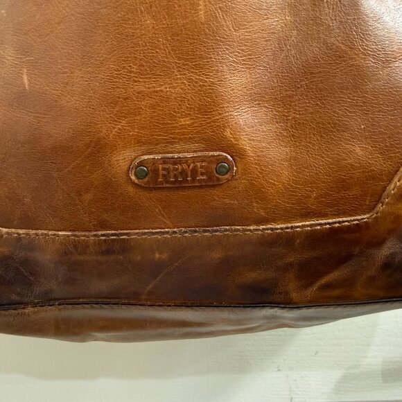 Frye Melissa Leather Tote Bag - Cognac NEW WITH TAGS - Picture 3 of 9
